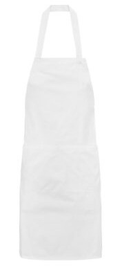 Zástěra s laclem pogumovaná bílá - Úklidové a ochranné pomůcky Zástěry, čepice, návleky, respirátor